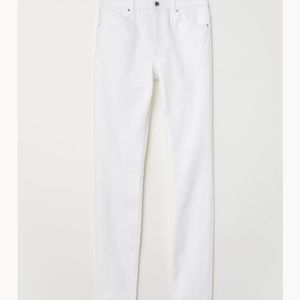 H&M White Skinny Jeans for Women